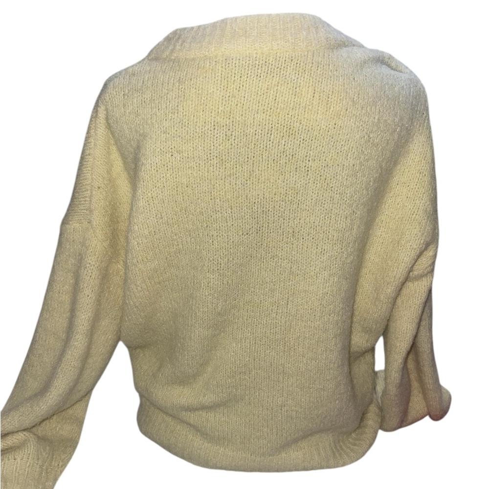Ann Taylor Canary Yellow Knit Sweater – Women’s XS Soft Cozy Minimalist Classic - Picture 2 of 3